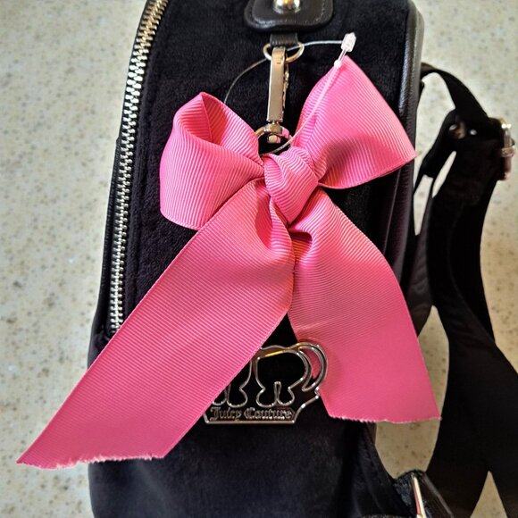 Juicy Couture Black/Pink Girlie Royalty Medium Backpack NWT main image 8